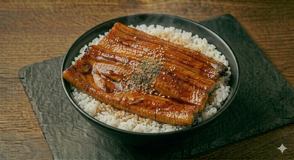 Unagi rice bowl at Centre Street Japanese HotPot in Calgary