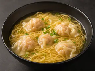 Wonton Soup with Rice / Noodle